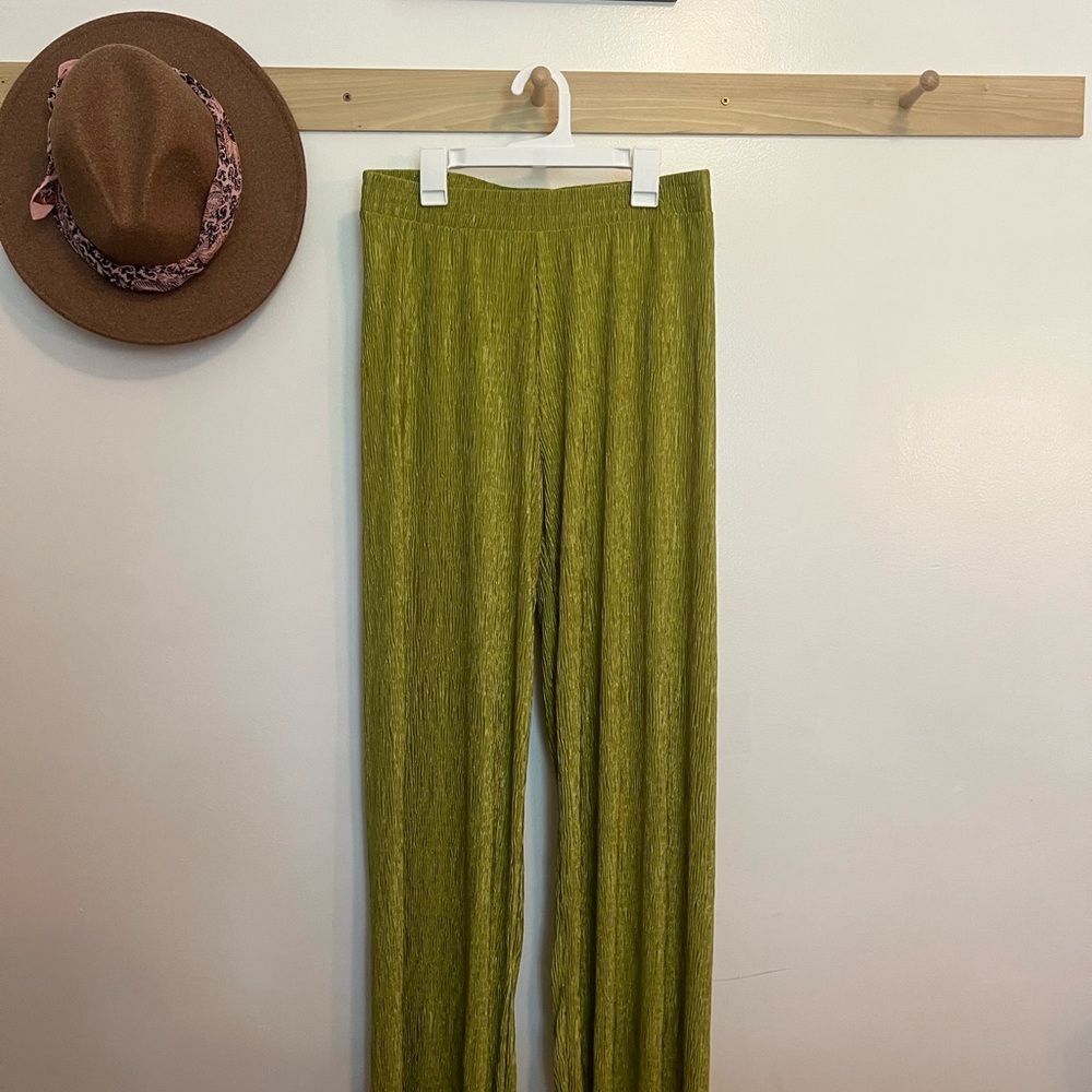 Bailey 44 Chartreuse Textured Pants
